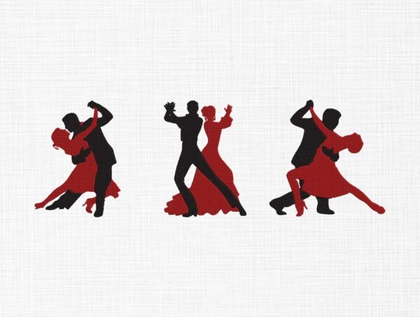 Couple Dancing Bundle Embroidery Design - 5 Sizes