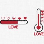 Love Thermometer Embroidery Design - 5 Sizes