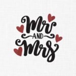 Mr. & Mrs. Love Embroidery Design - 5 Sizes