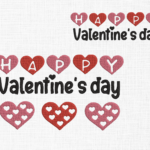 Happy valentines day Embroidery Design - 5 Sizes
