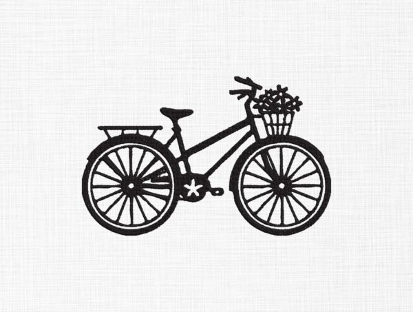 Valentine Cycle Embroidery Design - 5 Sizes