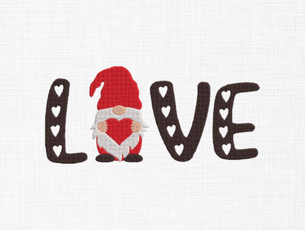 Love Embroidery Design - 5 Sizes