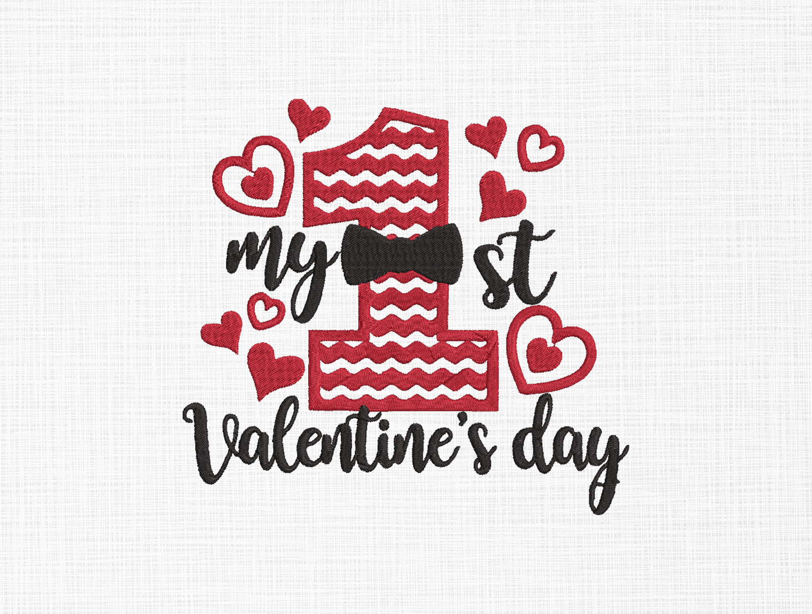 My first Valentines day Embroidery Design - 5 Sizes