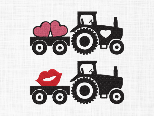 Tractor Embroidery Design - 5 Sizes