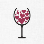 Hearts in glass Embroidery Design - 5 Sizes