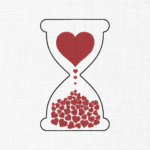 Love Hourglass Embroidery Design - 5 Sizes