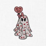 Bee My Boo Ghost Embroidery design - 5 Sizes