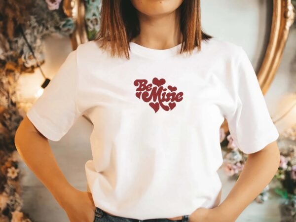 Be Mine With Hearts Embroidery Design - 5 Sizes - Image 2