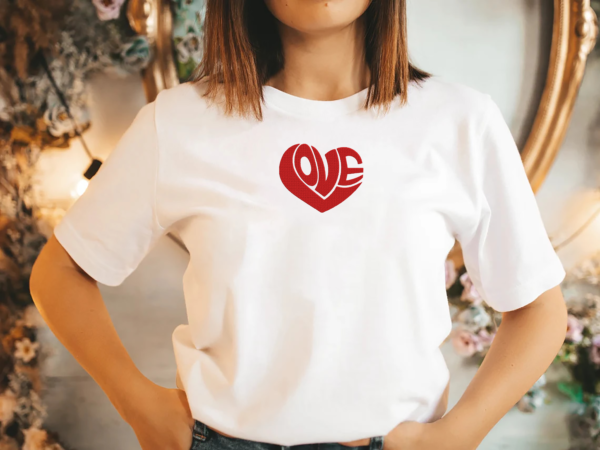 Love Heart Embroidery Design - 5 Sizes - Image 2