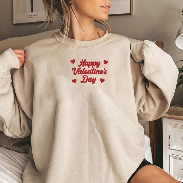 Happy Valentine's Day Embroidery Design - 5 Sizes - Image 3