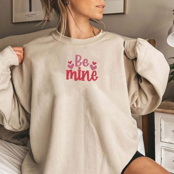 Be Mine With Hearts Embroidery Design - 5 Sizes - Image 3